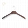 Display Decor Dark Royal Wood Hanger – Premium Solid Wooden Hanger with Smooth Walnut Finish, Heavy-Duty Hook for Coat, Suit Display
