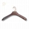 Display Decor Dark Royal Wood Hanger – Premium Solid Wooden Hanger with Smooth Walnut Finish, Heavy-Duty Hook for Coat, Suit Display